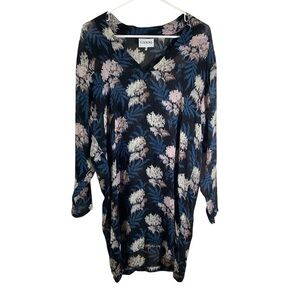 Ganni Women's Floral Park Row Georgette Tunic Sheer Top